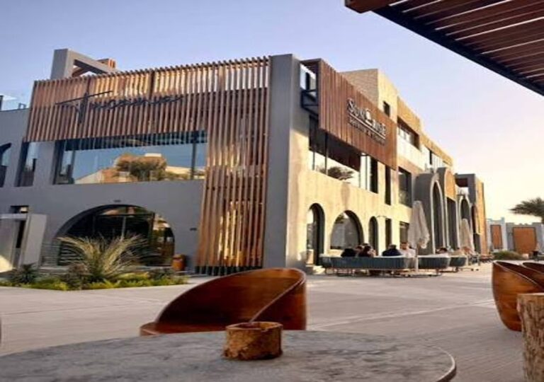 Spa from SUNRISE Tucana Resort exterior and wellness entrance in Makadi Bay