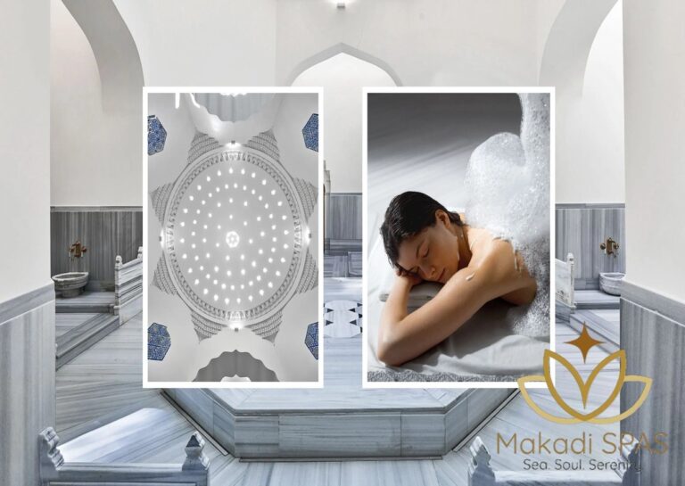 Turkish Bath foam massage compared with Moroccan Hammam marble steam room in Makadi Bay